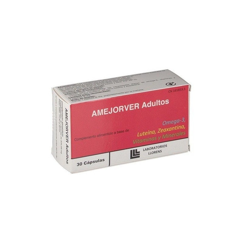 Amejorver adultos 30 capsulas blandas Llorens - 1