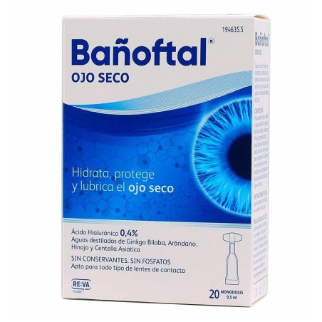 Bañoftal ojo seco 0,4 monodosis 20uds Bañoftal - 1