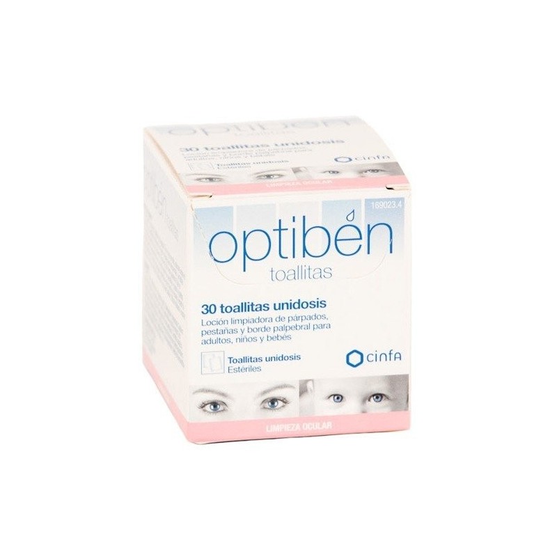 Optiben toallitas oculares 30 uds Optiben - 1