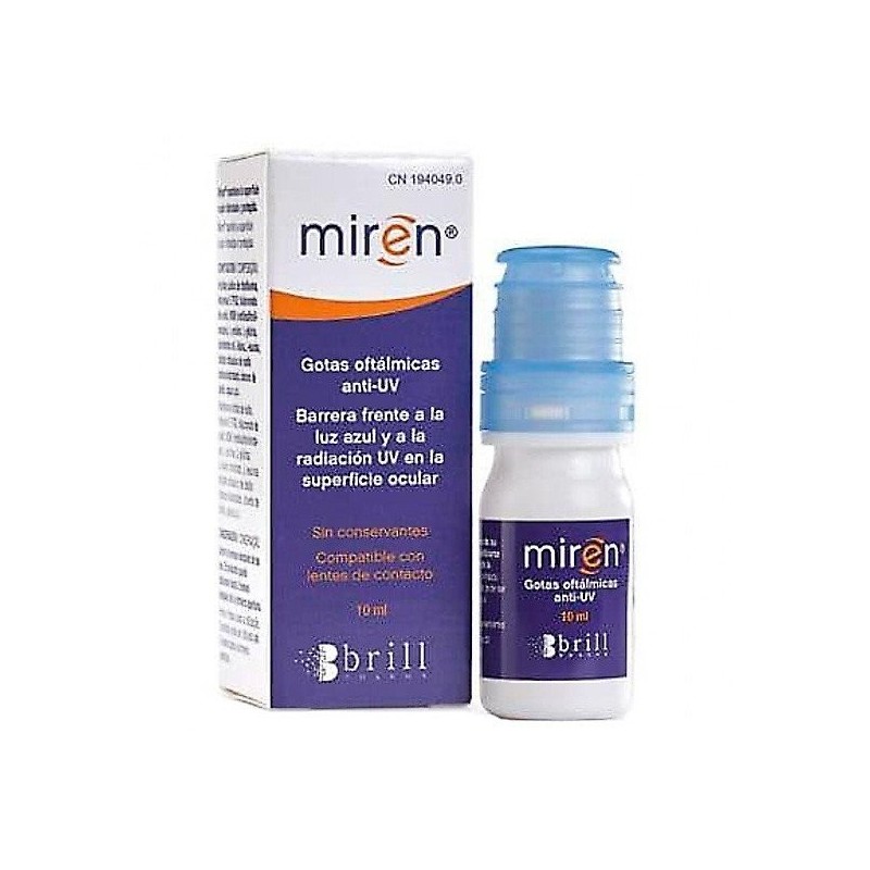 Miren gotas oftalmicas anti-uv 10 ml Brill Pharma - 1