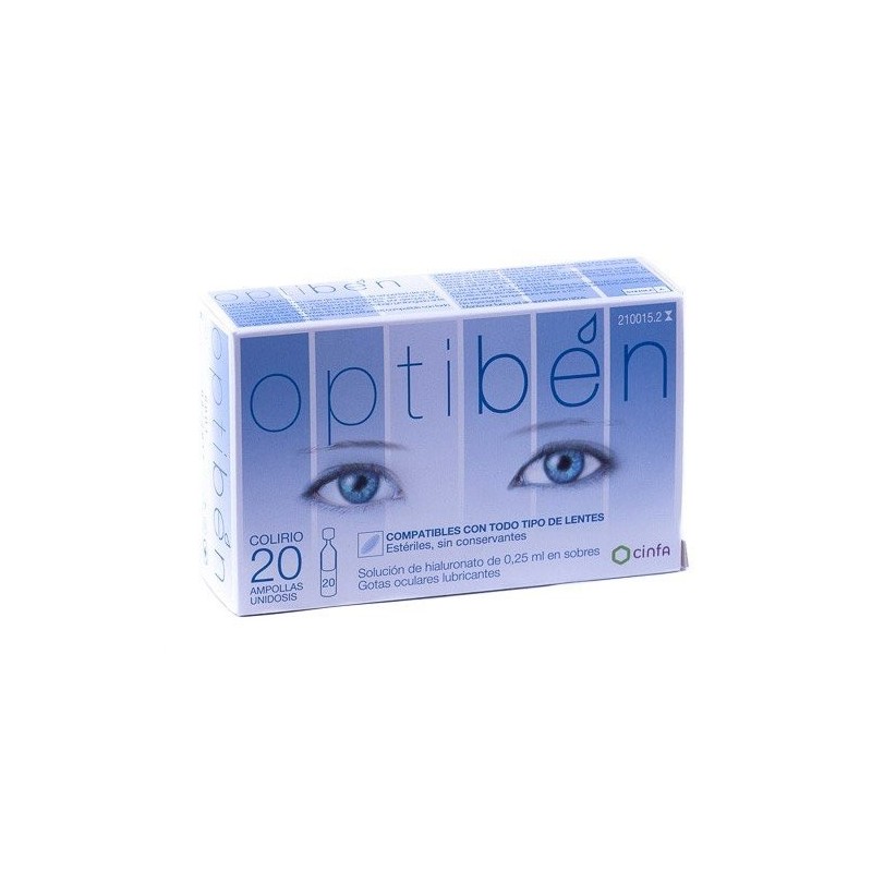 Optiben lubricante ocular gotas 20 amp Optiben - 1