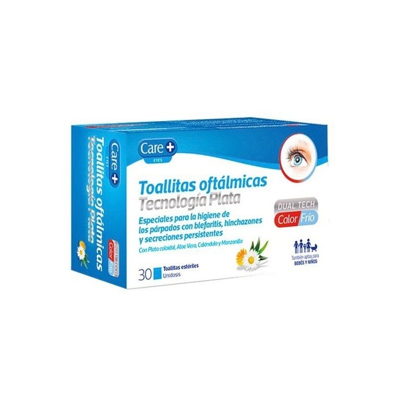 Care+ toallitas oftalmicas plata 30uds Care+ - 1