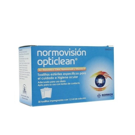 Normovision opticlean 30 toallitas Normovision - 1