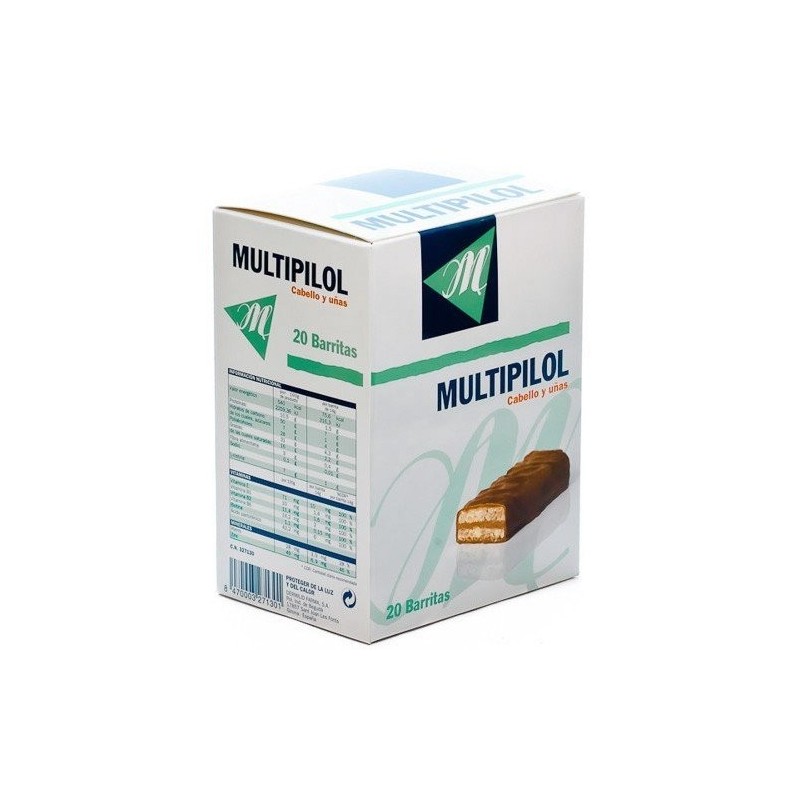 Multipilol cabello y uñas 20 barritas Multipilol - 1