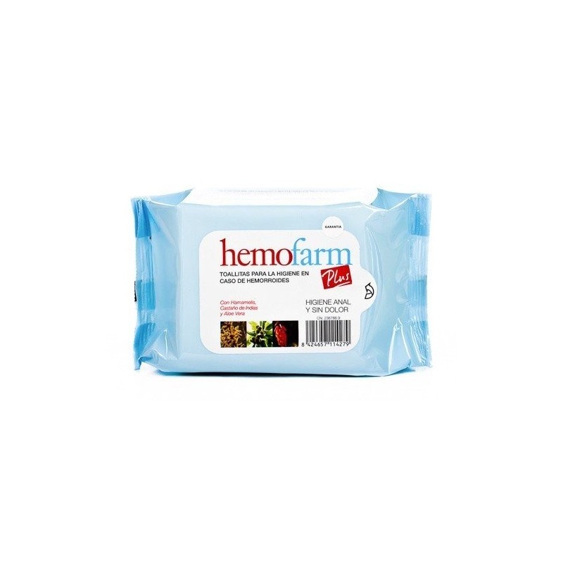 Hemofarm plus toallitas 40 uds. Hemofarm - 1