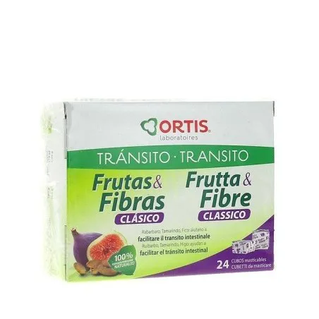 Nutriti&oacute;n&sant&eacute; fruta fibra cl&aacute;sico 24 cubos masticables Ortis - 1