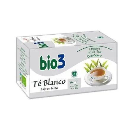 Bio3 t&eacute; blanco ecol&oacute;gico 25 bolsitas Bie 3 - 1