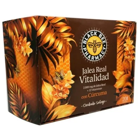 Nutrition&sant&eacute; jalea real vitalidad 20 viales 10ml Black Bee - 1