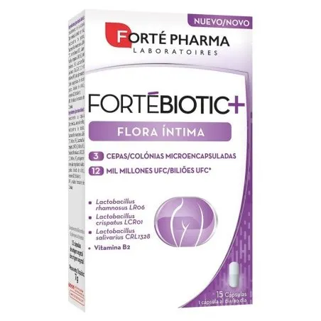 Forte pharma fortebiotic+ flora intima 15 capsulas Forte Pharma - 1