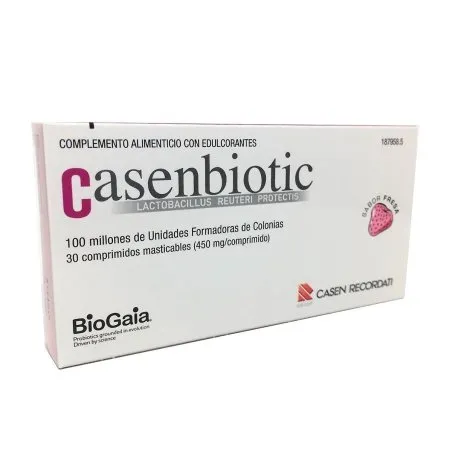 Casenbiotic fresa 30 comprimidos Casenbiotic - 1