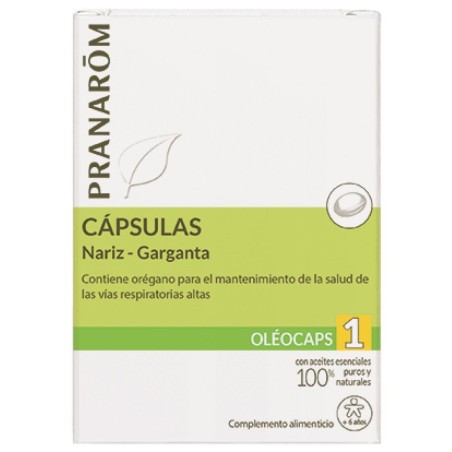 Pranarom oleocaps 1 nariz garganta 30 cápsulas Pranarom - 1