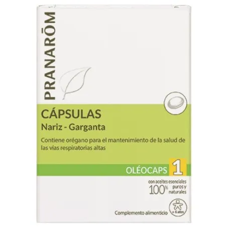 Pranarom oleocaps 1 nariz garganta 30 c&aacute;psulas Pranarom - 1