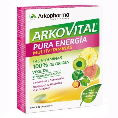 Arkovital pura energia 30 comprimidos Arkopharma - 1