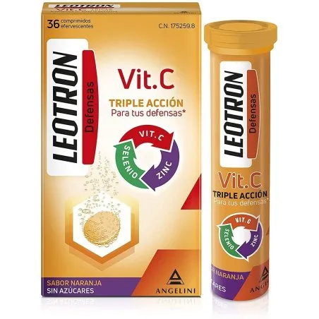Leotr&oacute;n vitamina c 36 comprimidos efervescentes Leotron - 1