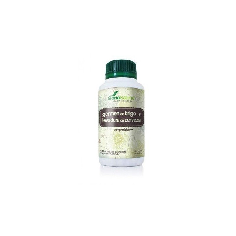 Soria natural levadura cerveza germen trigo 500 comprimidos Soria Natural - 1