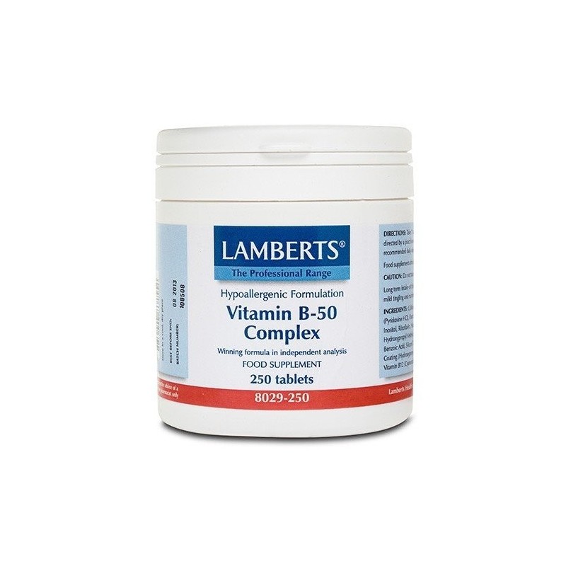 Vitamin b50 complex 60tab 8029 lamberts Lamberts - 1