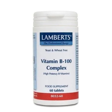 Vitamin b100 complex 60tab 8032 lamberts Lamberts - 1