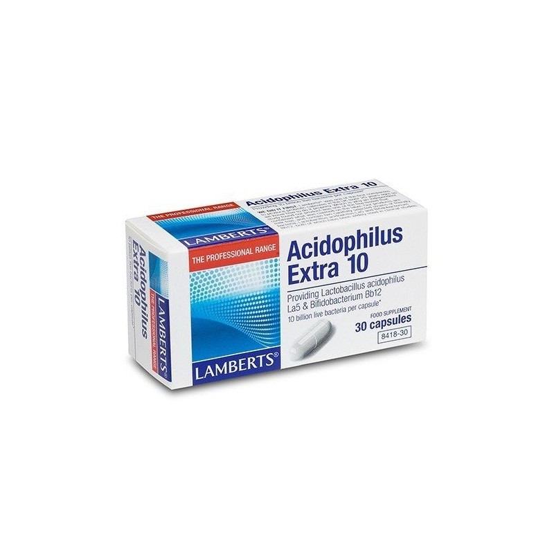 Lamberts acidophilus extra10 8418 30 cáspulas Lamberts - 1