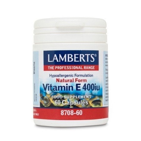 Vitamina e 60 cap 400ui 8708 lamberts Lamberts - 1