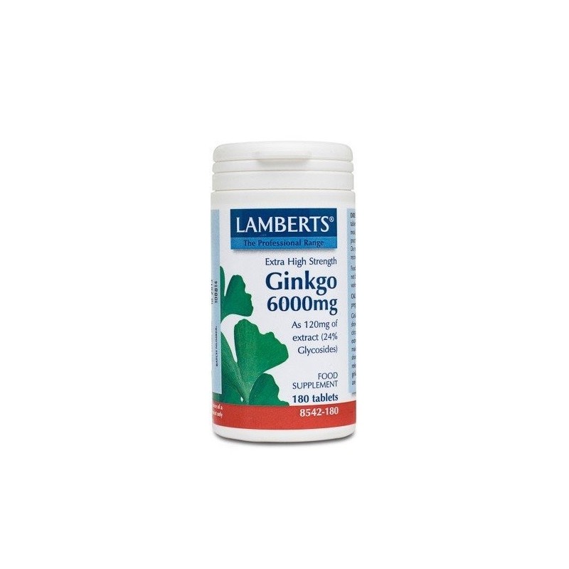 Ginkgo 6000mg 180tab ls 8542 lamberts Lamberts - 1