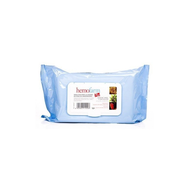 Hemofarm plus toallitas con tapa 60 uds Hemofarm - 1