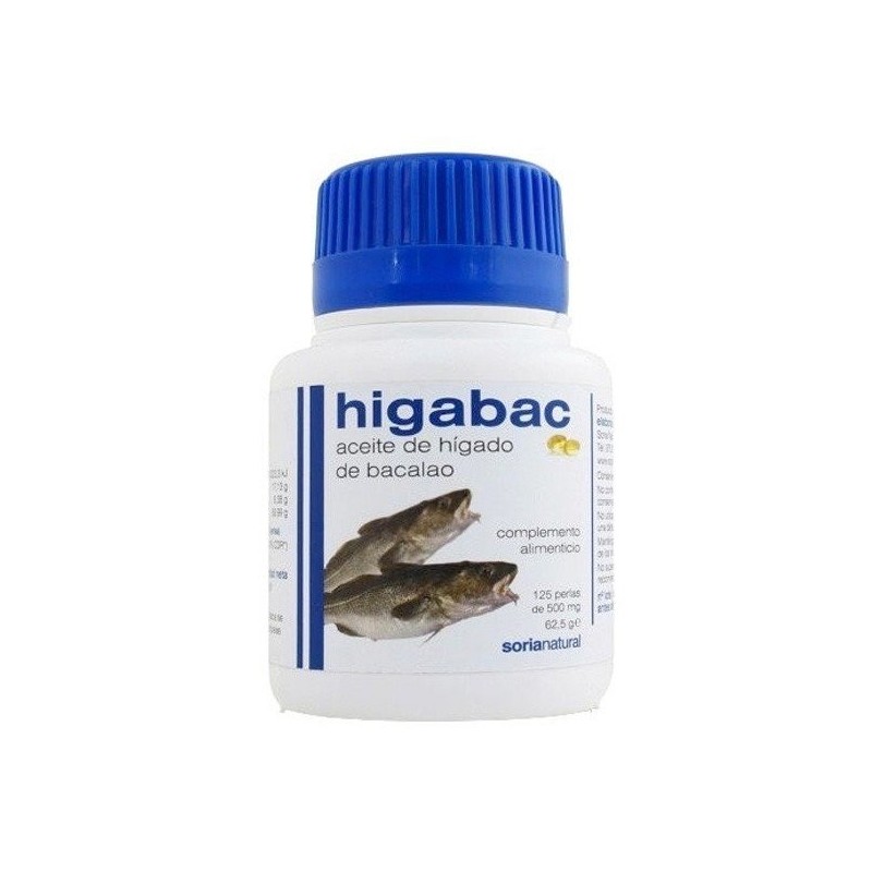 Aceite higado bacalao 125 perlas a-soria Soria Natural - 1