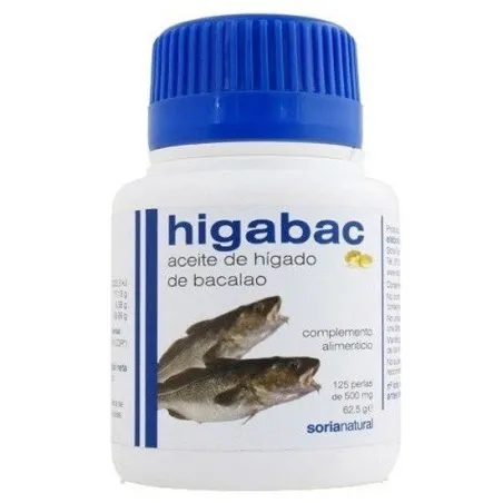 Aceite higado bacalao 125 perlas a-soria Soria Natural - 1
