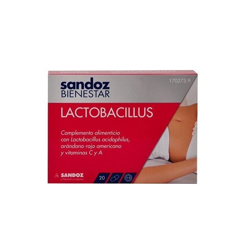 Sandoz bienestar lactobacillus 20 cápsulas Sandoz - 1