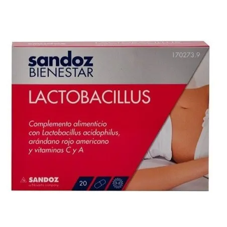 Sandoz bienestar lactobacillus 20 c&aacute;psulas Sandoz - 1