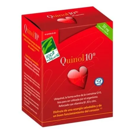 Cien por cien quinol-10 30 c&aacute;psulas 100mg Cien Por Cien Natural - 1