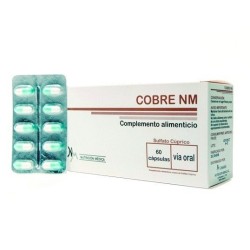 Cobre nm 60 cápsulas Nutrición Médica - 1