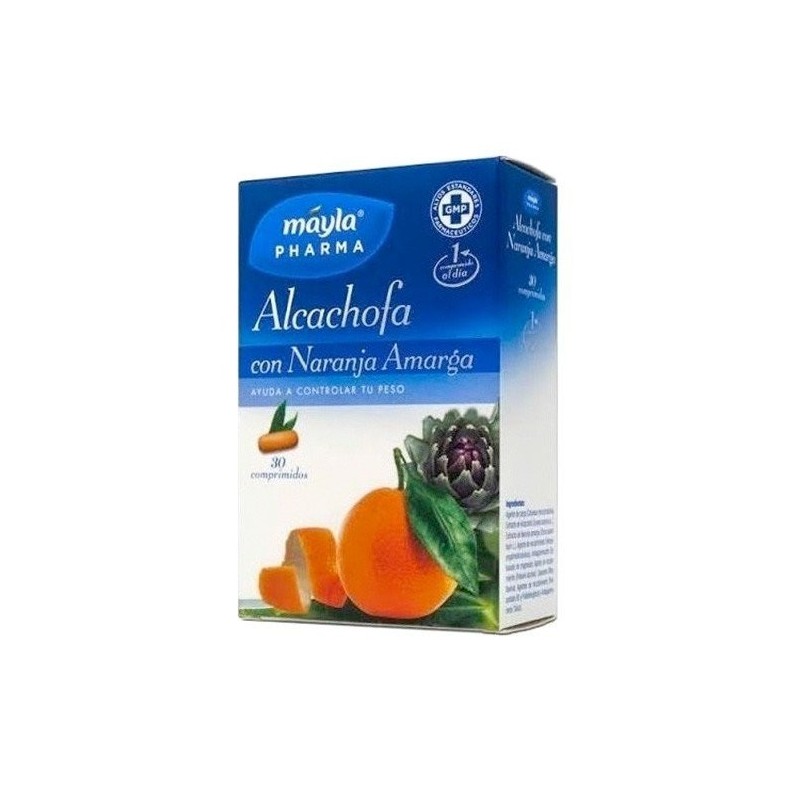 Alcachofa con naranja amarga 30 comprimidos Mayla - 1