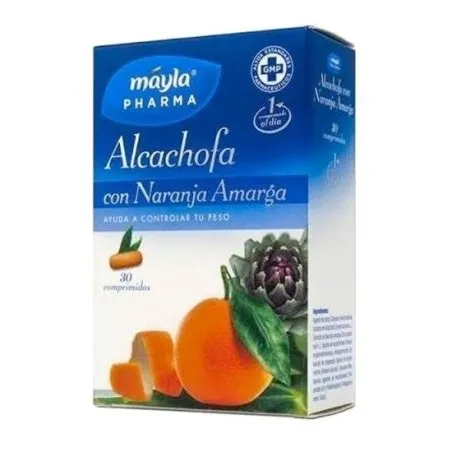 Alcachofa con naranja amarga 30 comprimidos Mayla - 1