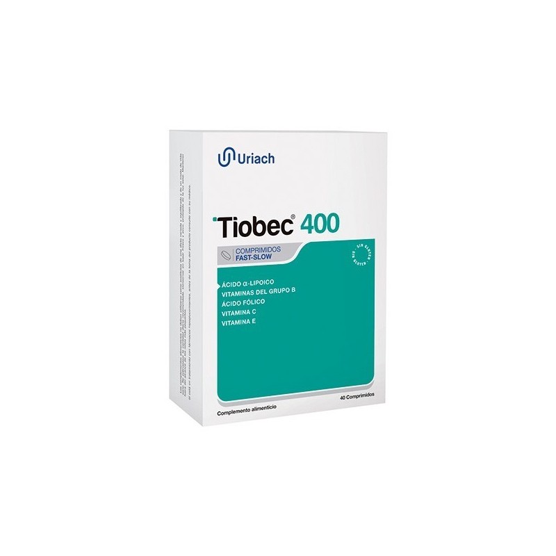 Tiobec 400 40 comprimidos Uriach - 1