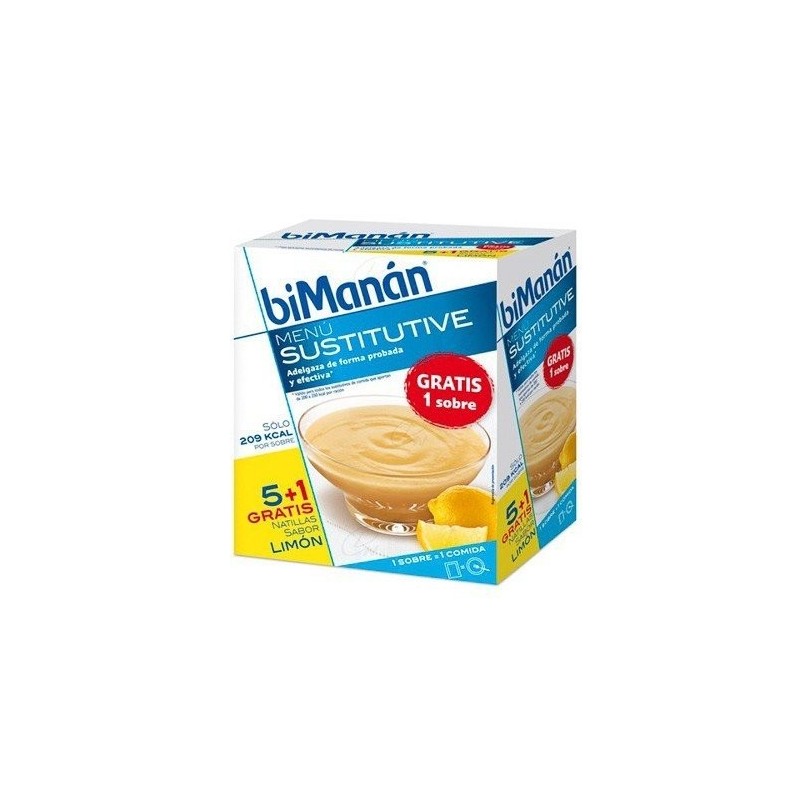 Bimanan natillas limon 50 gr x 6 sobres Bimanan - 1