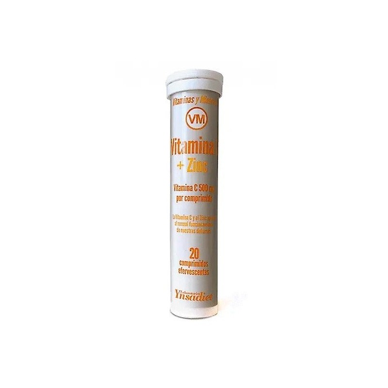 Ynsadiet vitamina c+zinc 20 tabletas Ynsadiet - 1