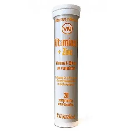 Ynsadiet vitamina c+zinc 20 tabletas Ynsadiet - 1
