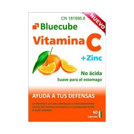 Bluecube vitamina c + zinc 60 c&aacute;psulas Blue Sea - 1