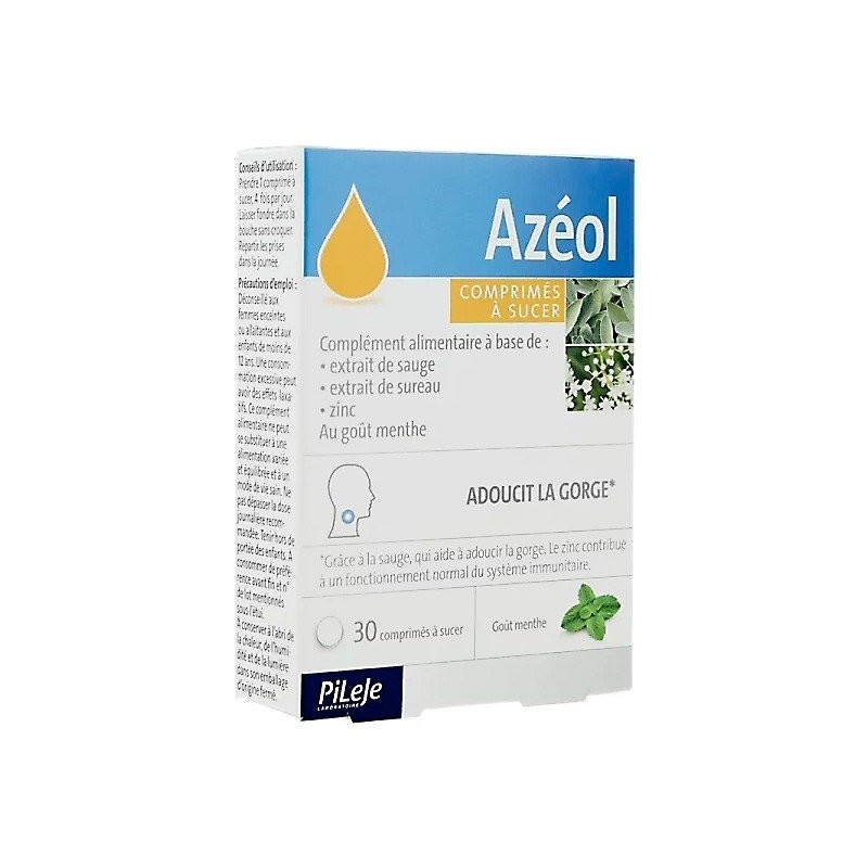 Pileje azeol garganta 30 comprimidos Pileje - 1