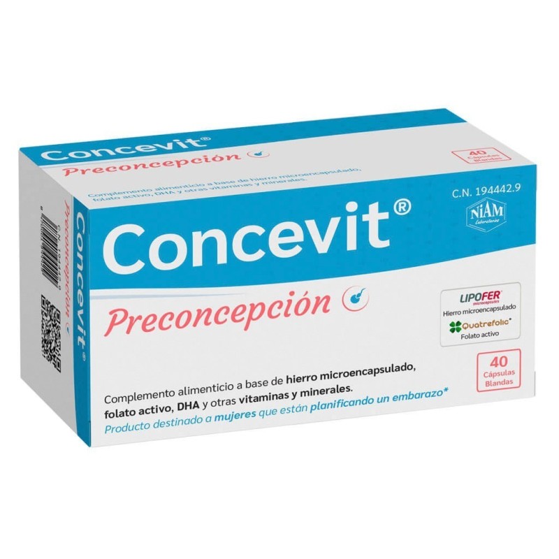 Niam concevit preconcepcion 40 cápsulas Concevit - 1