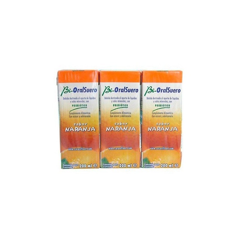 Bioralsuero naranja pack 3 brick x 200ml Bioralsuero - 1