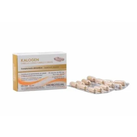 Hidrotelial kalogen cabello y u&ntilde;as 30 c&aacute;psulas Hidrotelial - 1