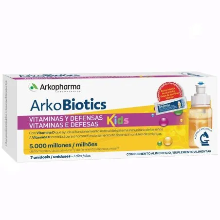 Arkobiotics vit y defensas ni&ntilde;os 7 dosis Arkopharma - 1