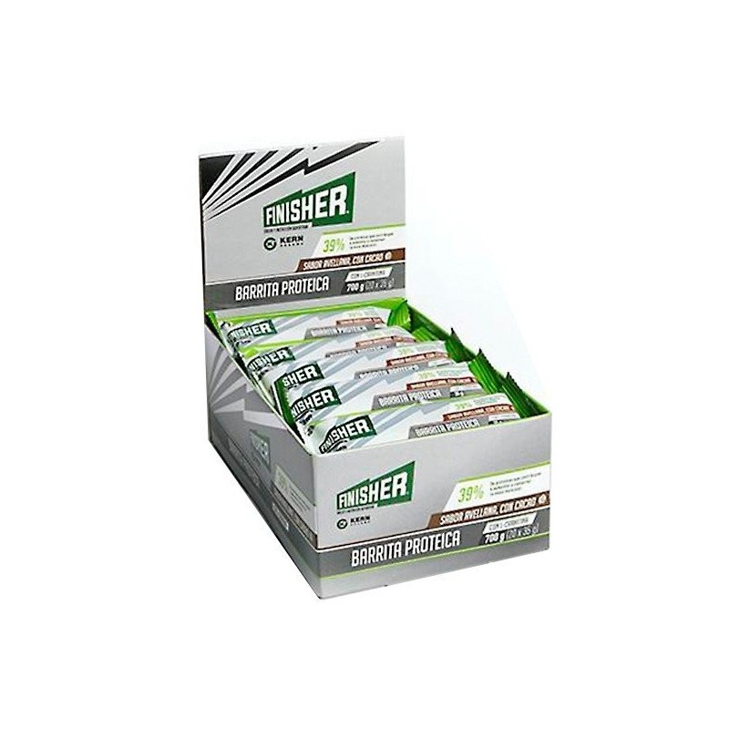 Finisher chocolate y avellanas l-carnitina 20 barritas Finisher - 1