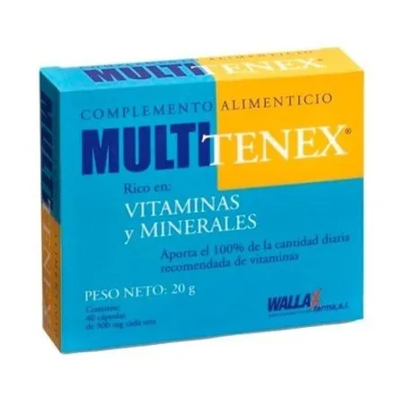 Wallas multitenex 40 c&aacute;psulas 500mg Wallax - 1