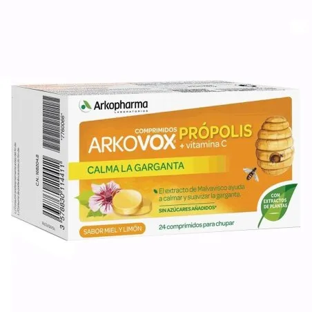 Arkovox propolis + vitamina c 24 comprimidos Arkopharma - 1