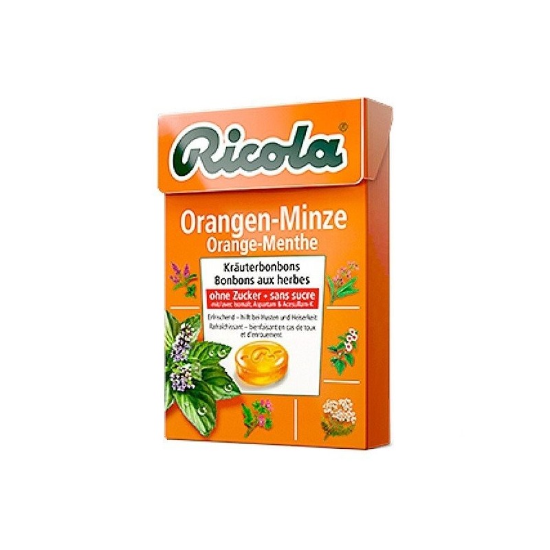 Ricola caramelos naranja menta s/a 50 g Ricola - 1