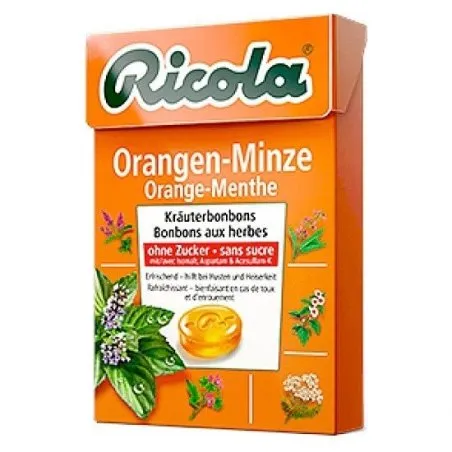 Ricola caramelos naranja menta s/a 50 g Ricola - 1