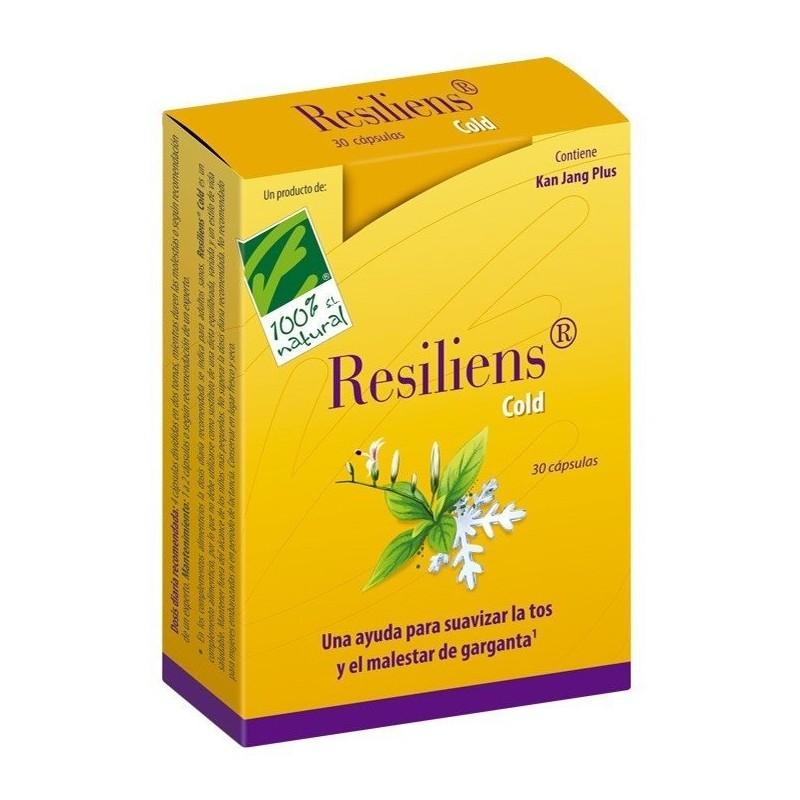 Cien por cien natural resiliens cold 30 cápsulas Cien Por Cien Natural - 1