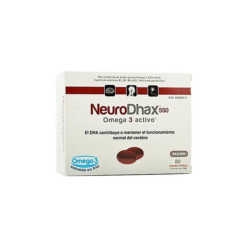 Neurodhax omega 3 activo 550 mg 80 caps Nutrition&Santé - 1